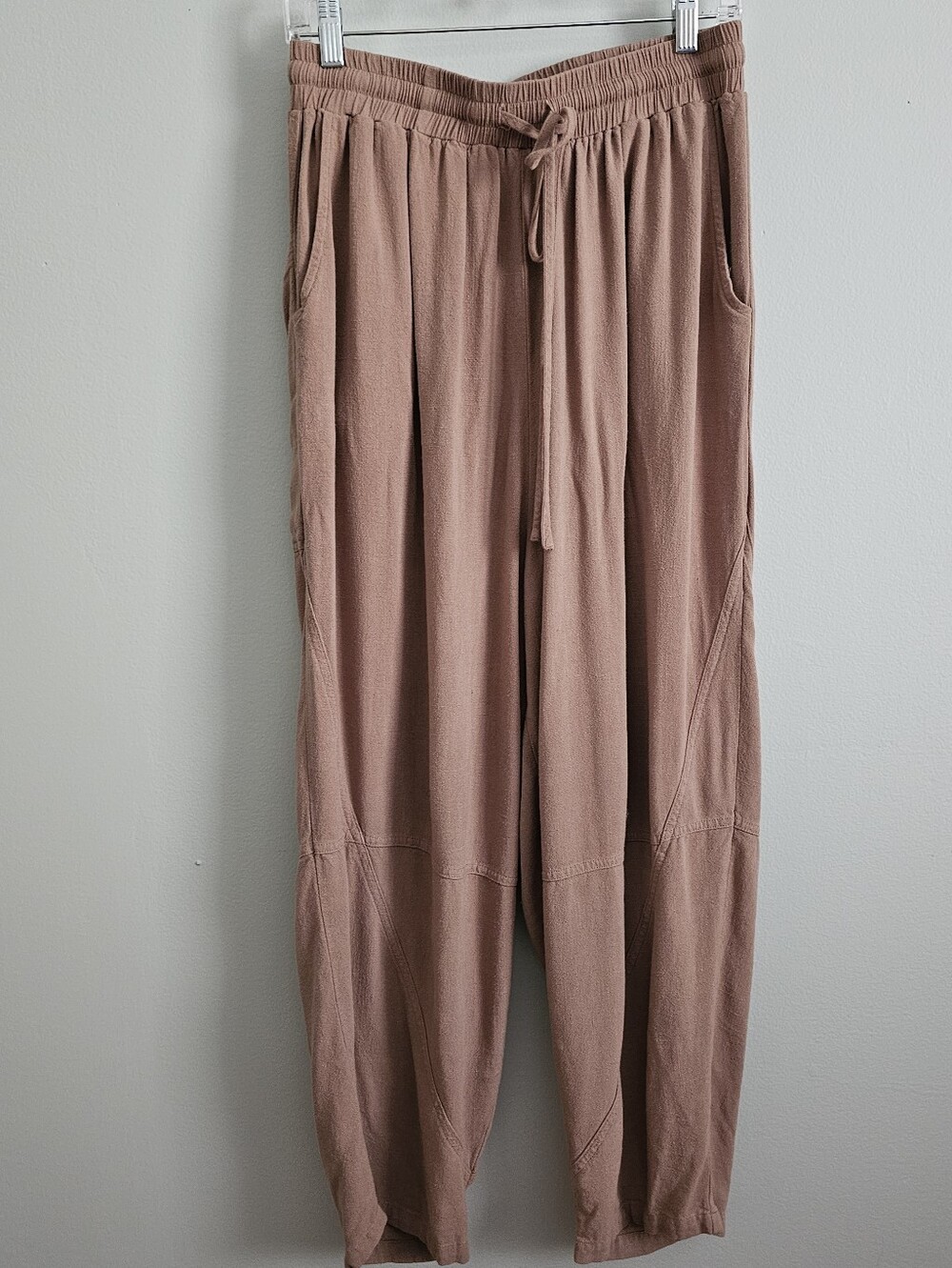 Easel Linen-blend Slouchy Harem Pants, Small